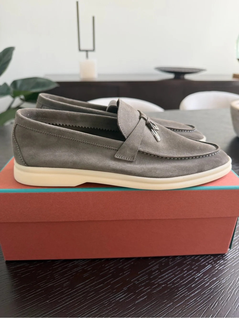 NWT Loro Piana Summer Walk Charms Loafers, Size 39